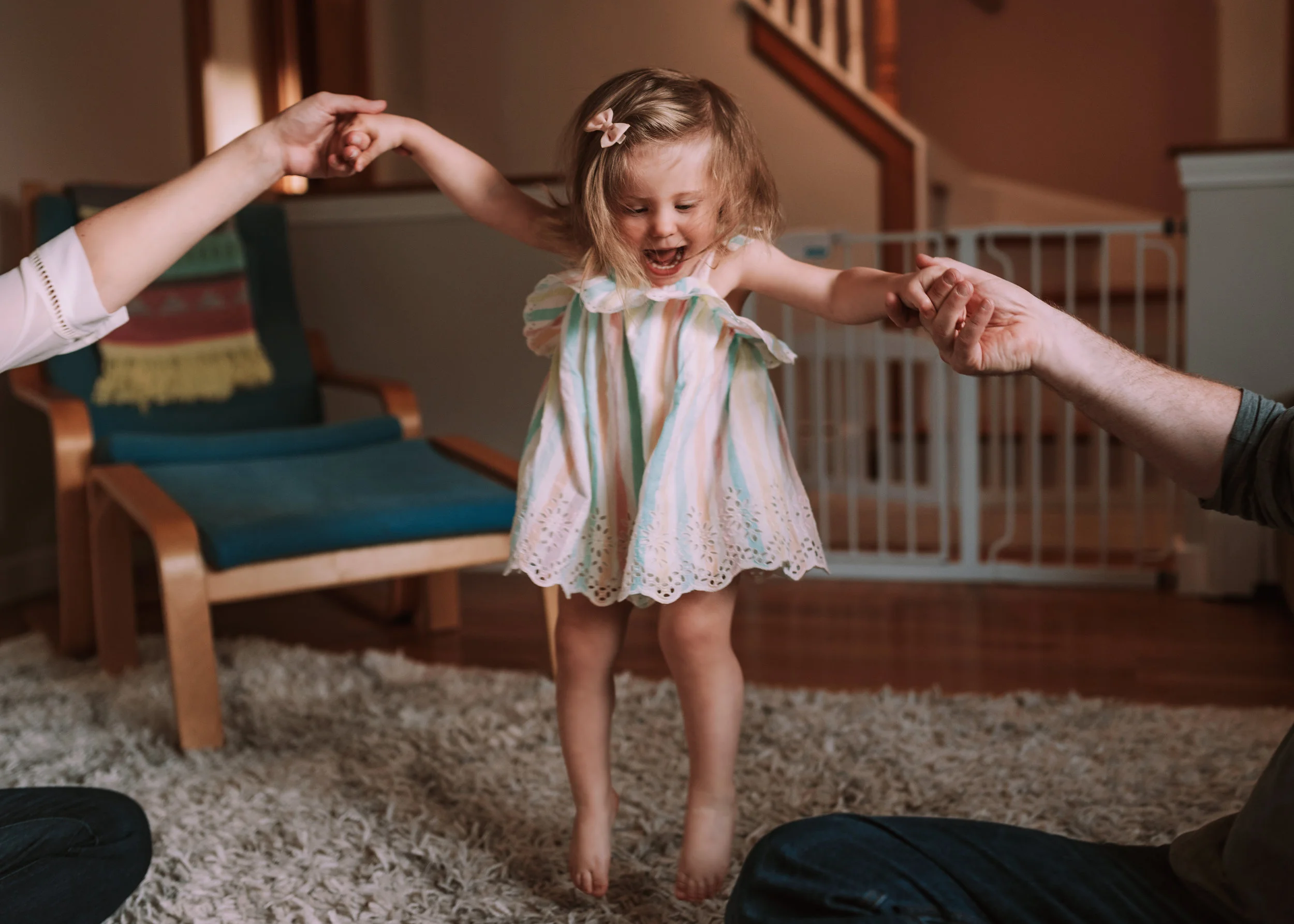 Fun and Relaxed Family Photos at Home in Boston, MA