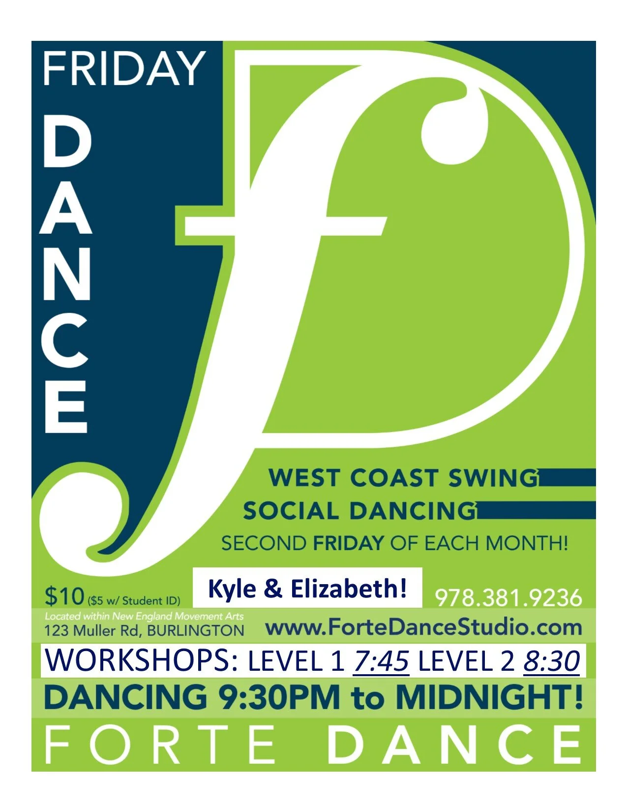 Forte Friday January 10th with Kyle &amp; Elizabeth!