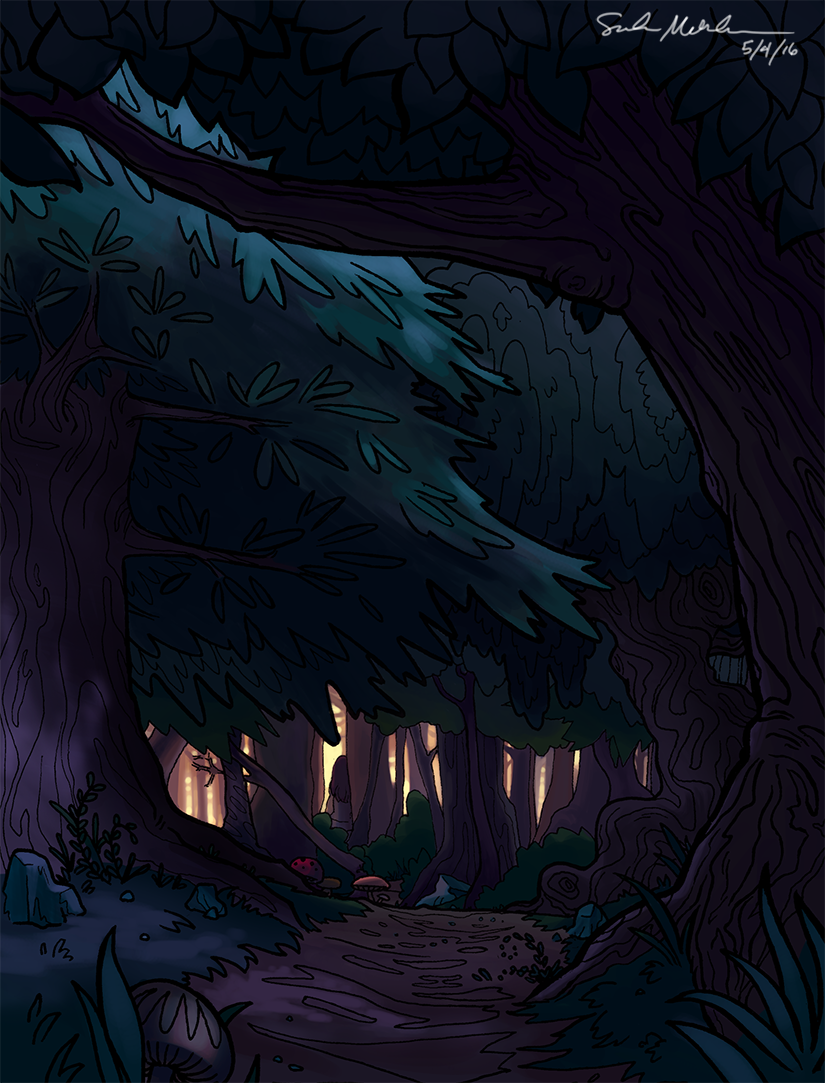 Traditional lineart & digital painting; Photoshop + ink