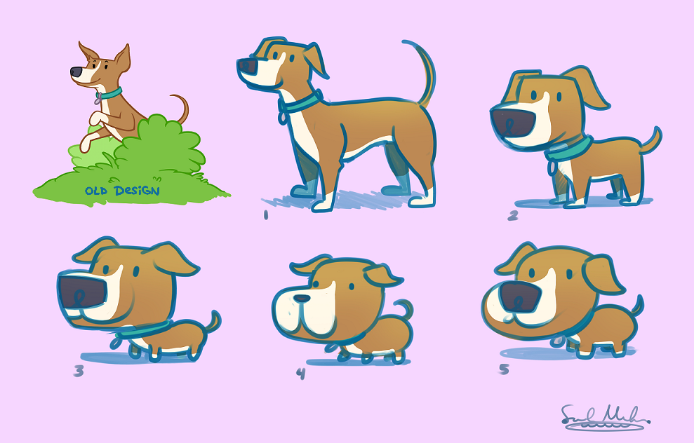 Re-visiting an old mascot design; Photoshop