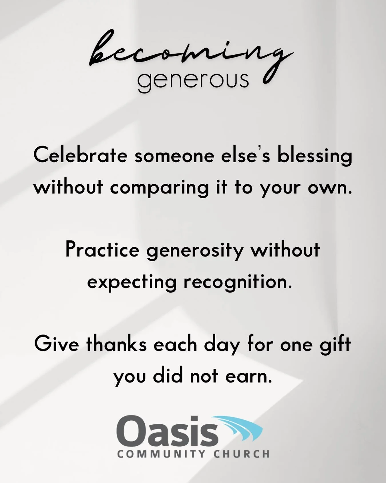 Often, our ability to engage in generosity is limited by ideas of lack and merit. We restrain ourselves from sharing what we have in order not to create potential lack in our own lives. Or we might imagine that there is harm in offering help to those