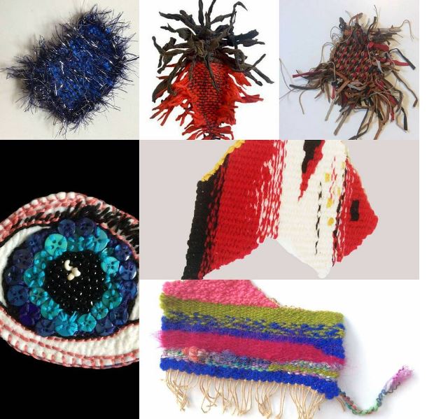 Closeups of just a few of the hundreds of woven submissions Line Dufour has received from all corners of Planet Earth. 