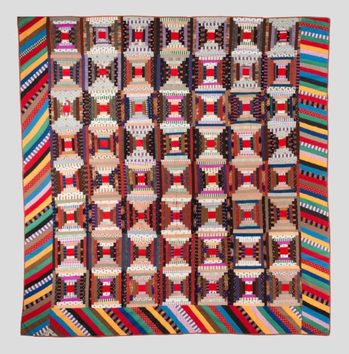 K.B.A. Log Cabin (Courthouse Steps Variation), 1965 Gift of Lea And Bruce Berman