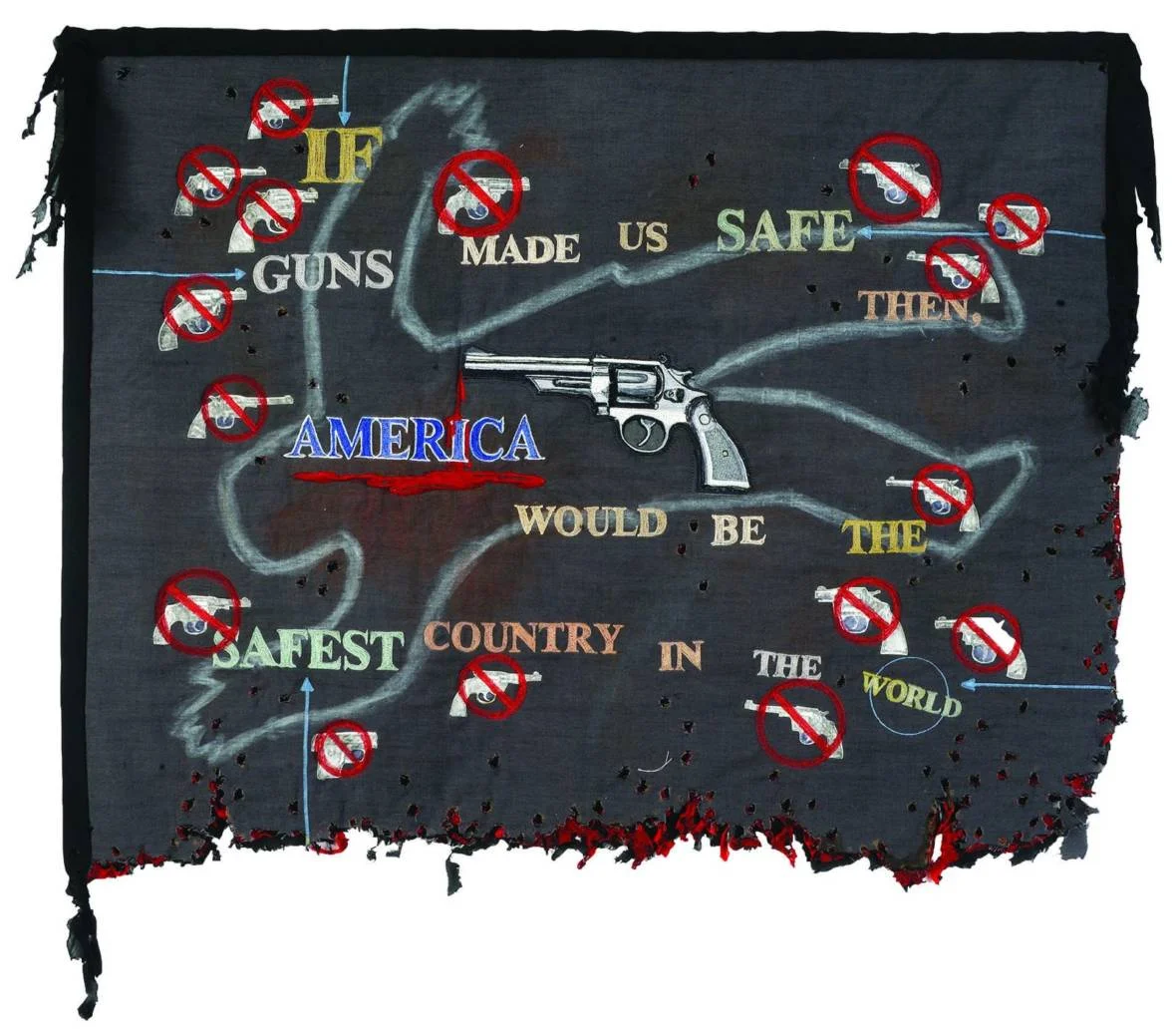 KQED: Not Your Grandmother's Quilts in an Exhibition on Gun Violence