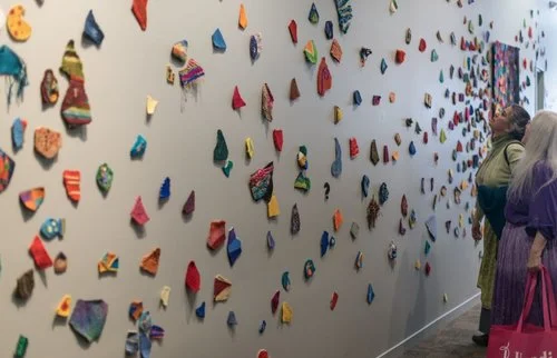 Fate Destiny and Self Determination , Line Dufour A interactive, world-travelling tapestry Installation