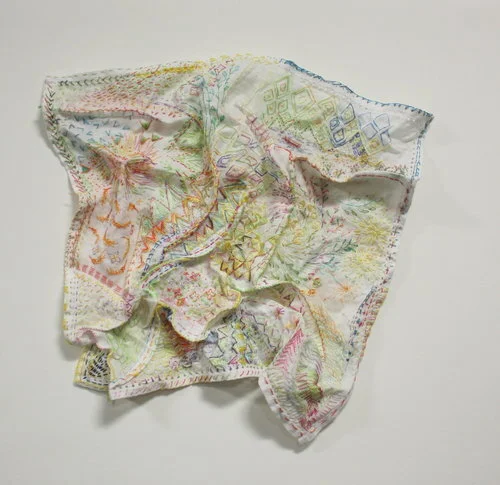 Lucy Childs Borders Linen Hand embroidery