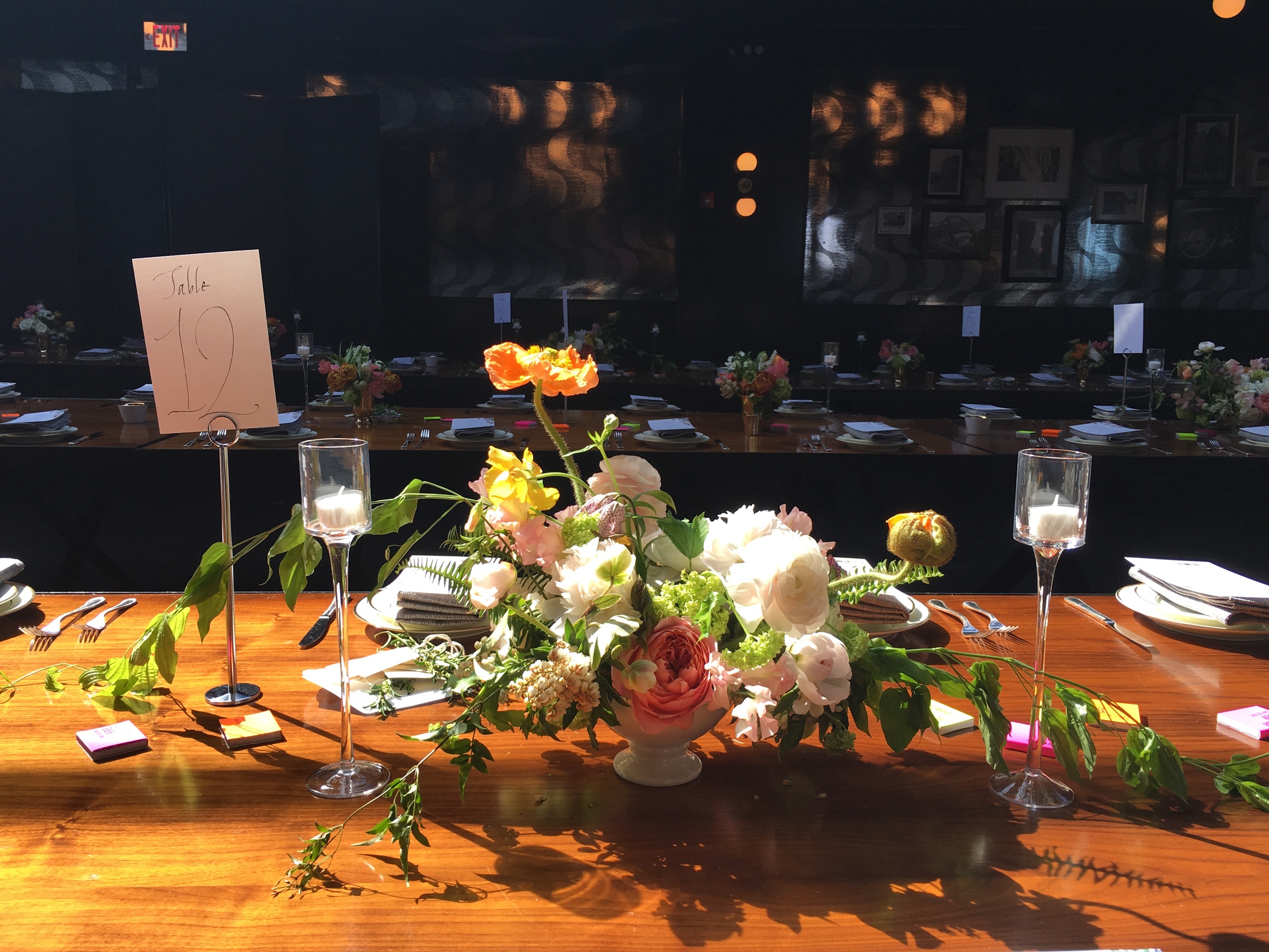 Floral Design freelancing for Violet Sage and August at 501 Union NYC