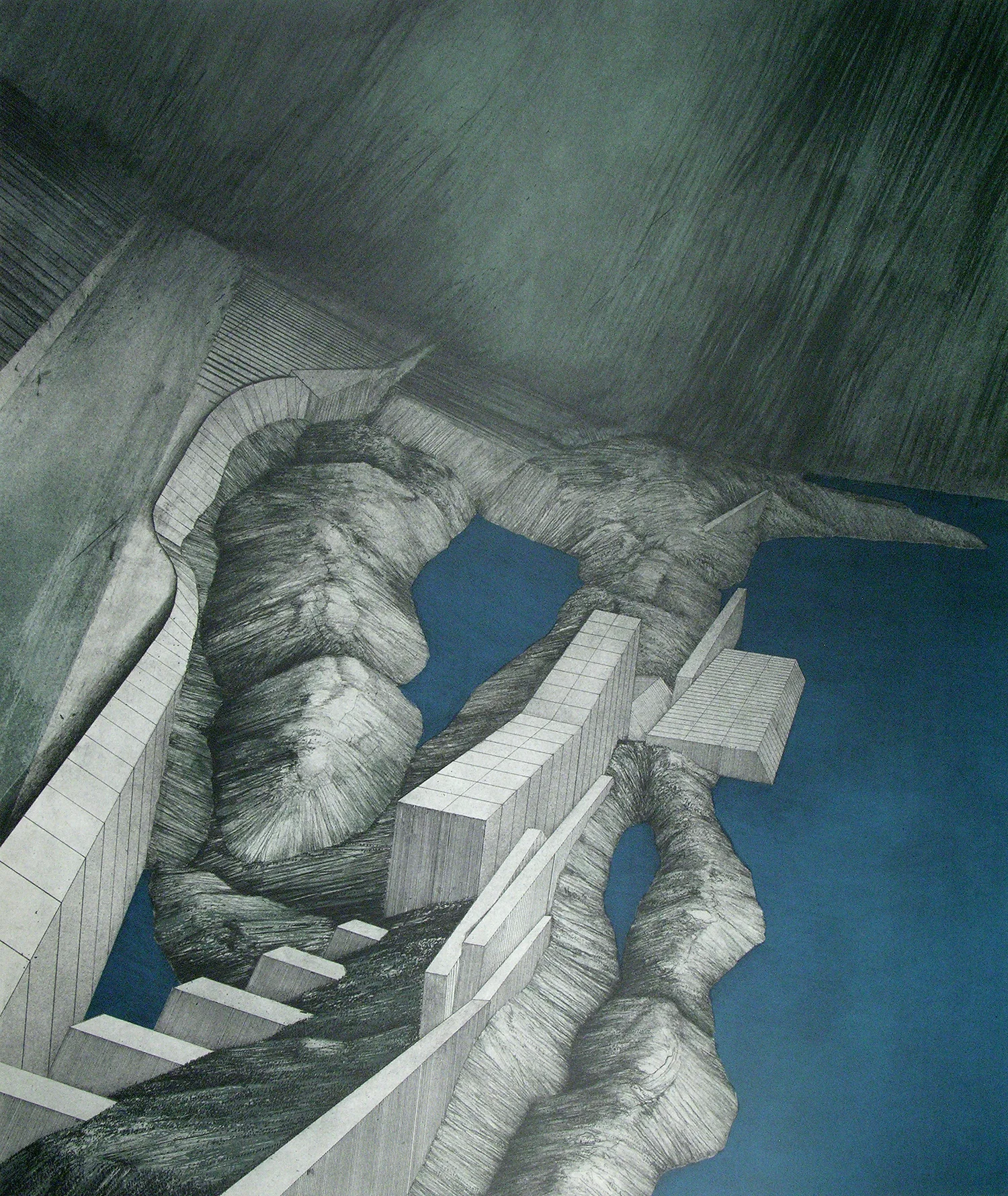 Landscape with Sloped Horizon (State 2)