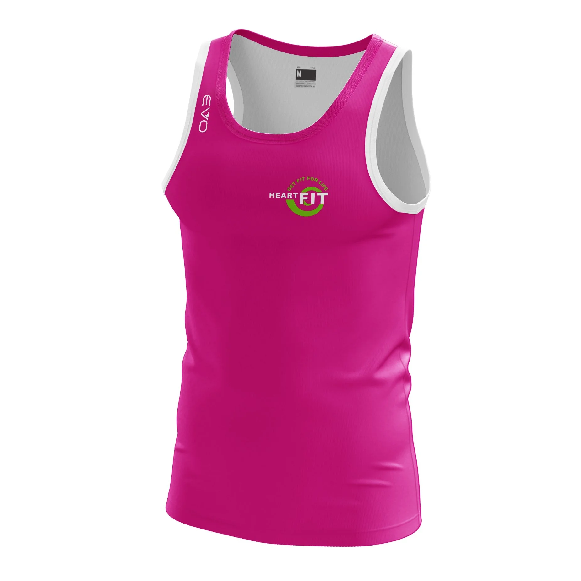 Heart Fit Unisex Full Custom PRO Standard Singlet (Pink).