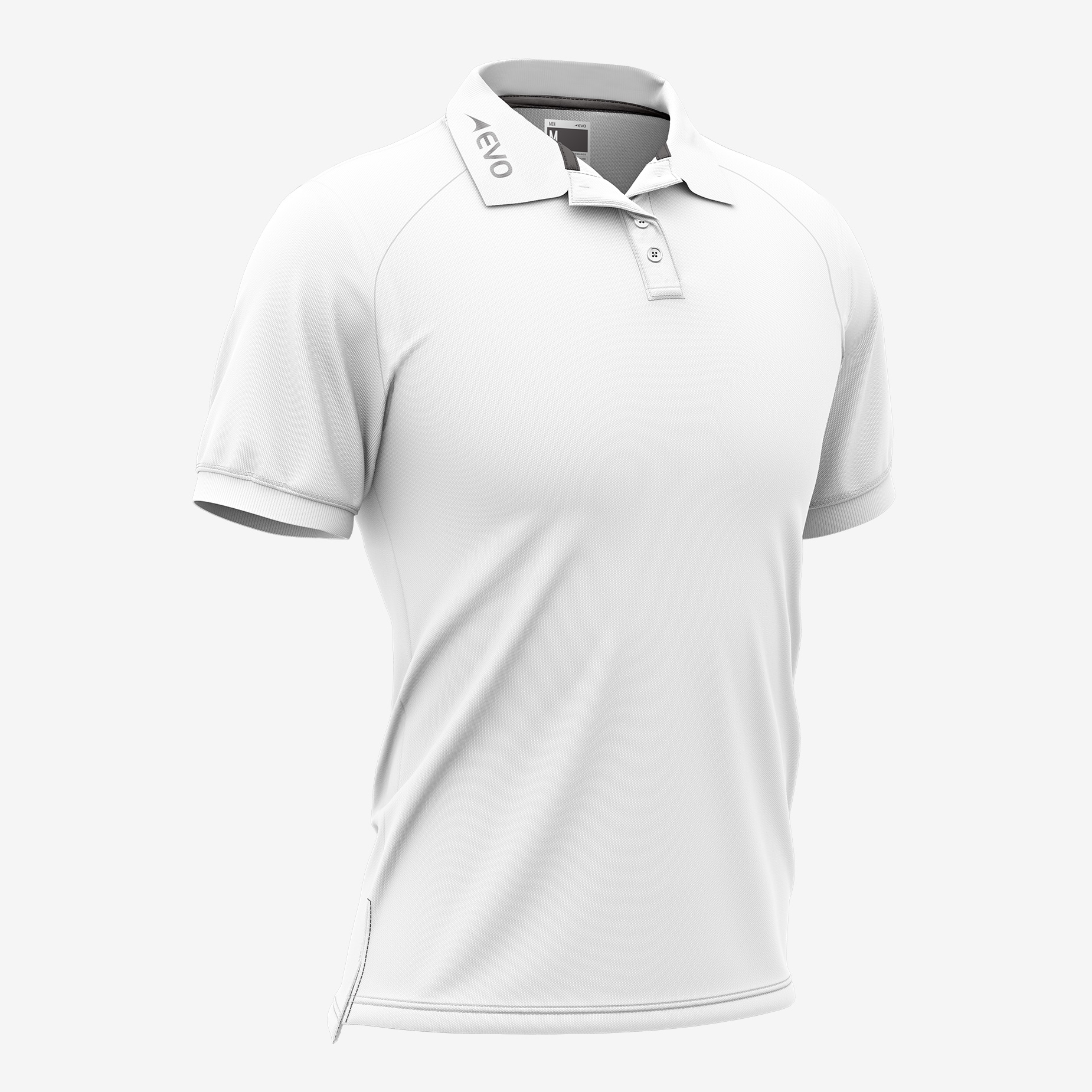 Men's Semi Custom + Polo (White) — EVO Sportswear