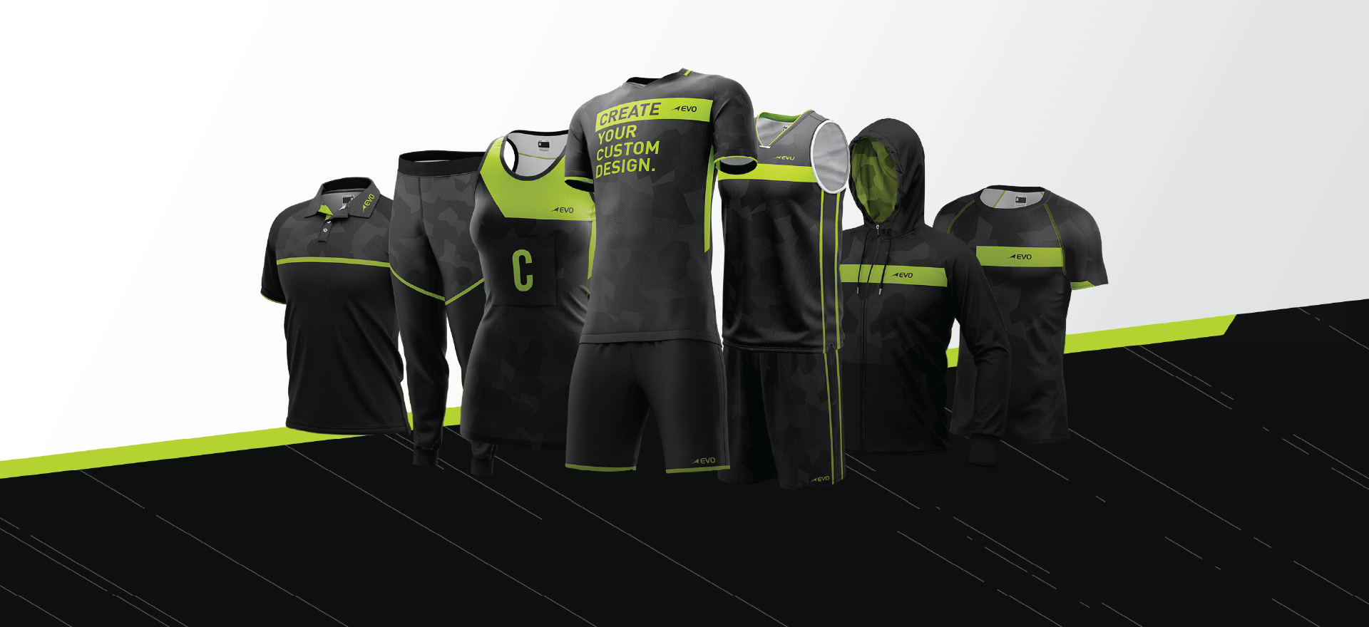 We can help you design your own Custom Teamwear Apparel