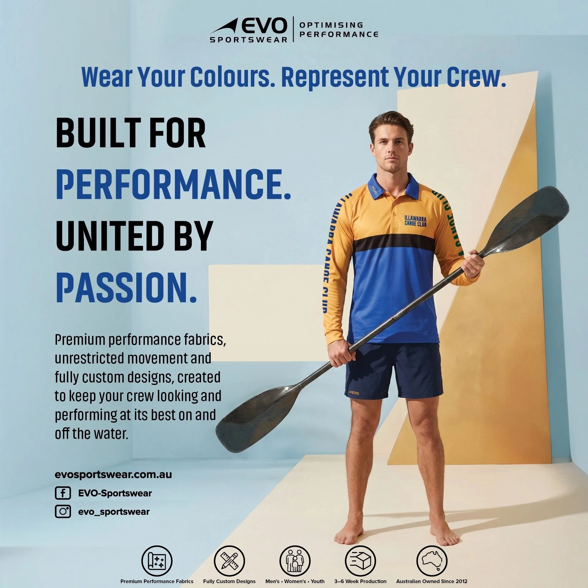 👌🏼 Performance starts with the right gear. 💪

Custom teamwear designed for comfort, durability and performance&mdash;so your crew can focus on what matters most.

Built for performance. United by passion.

📩 Get in touch to design your team&rsquo