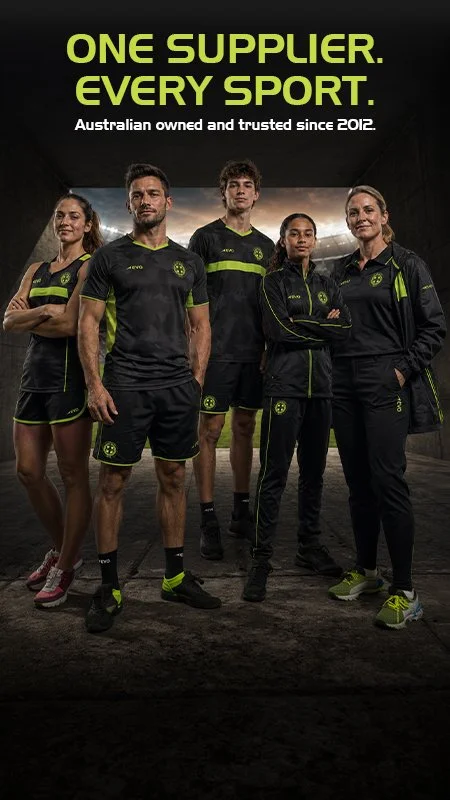 Premium custom uniforms and teamwear for clubs, schools and organisations across Australia