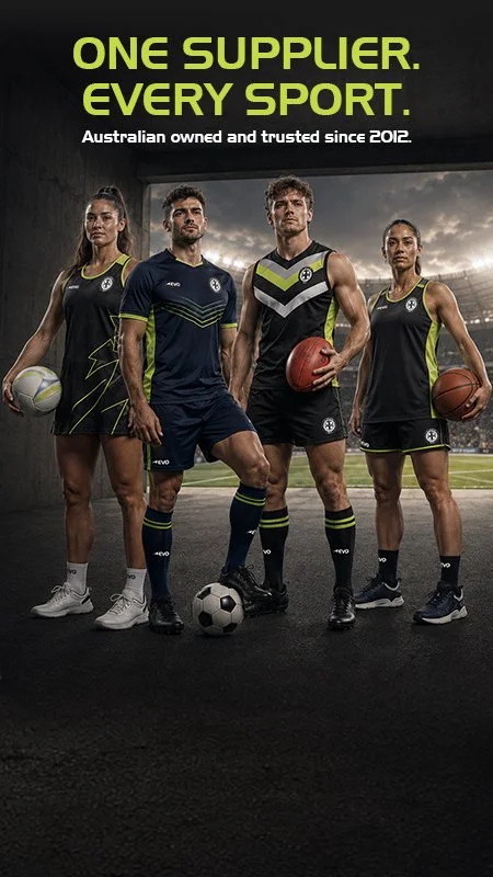Premium custom uniforms and teamwear for clubs, schools and organisations across Australia