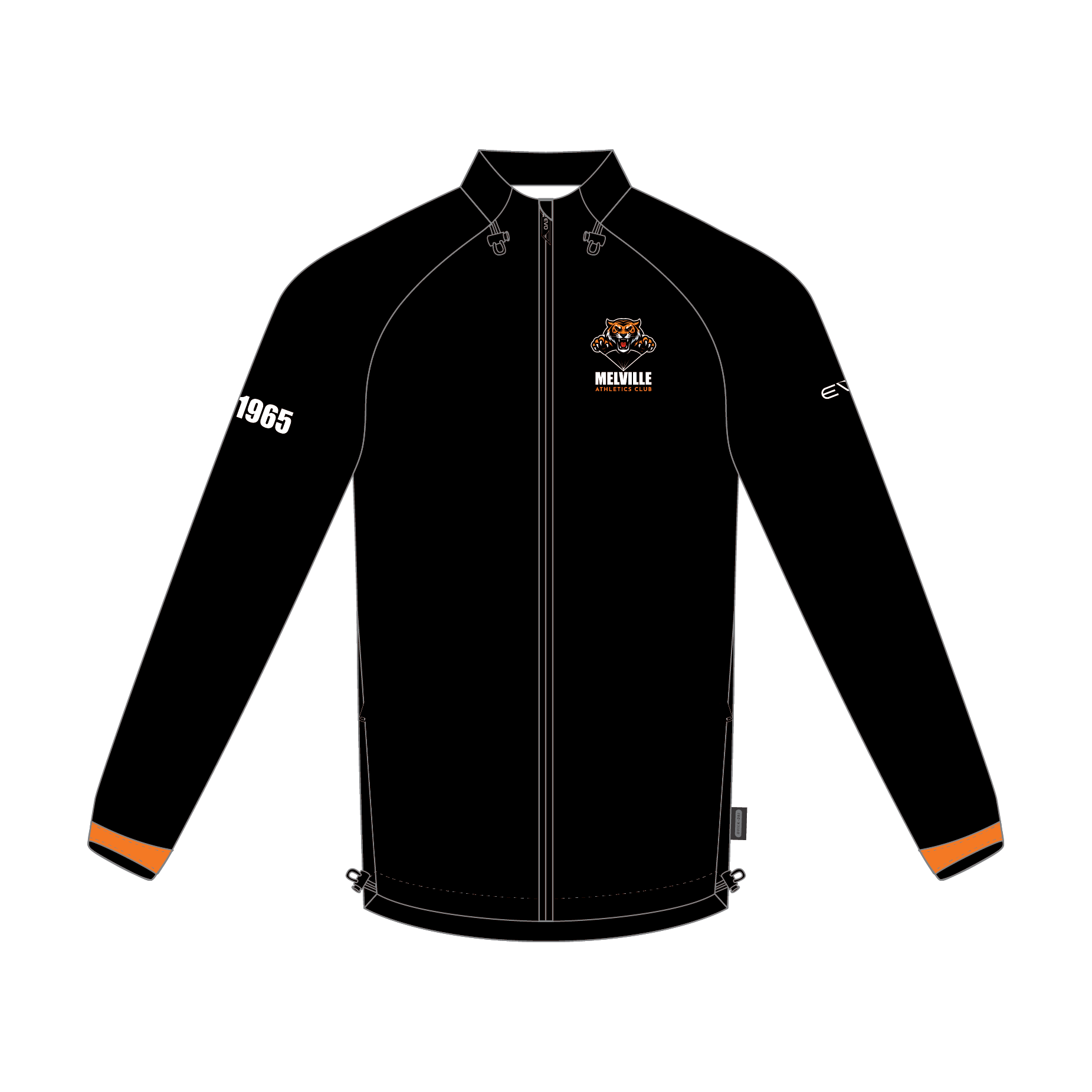 Melville Athletics Club Unisex Full Custom PRO Wet Weather Jacket.