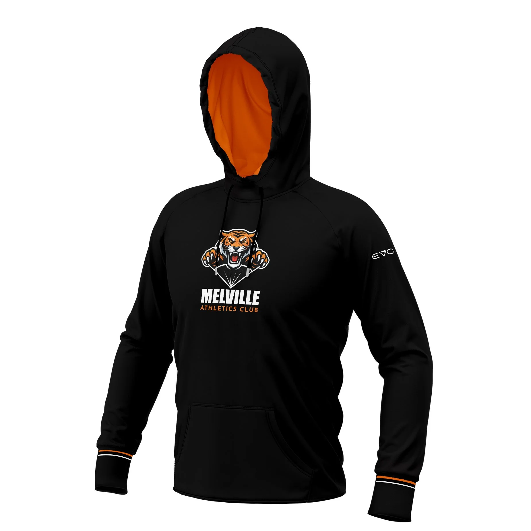 Melville Athletics Club Unisex Full Custom PRO Pullover Hoody.