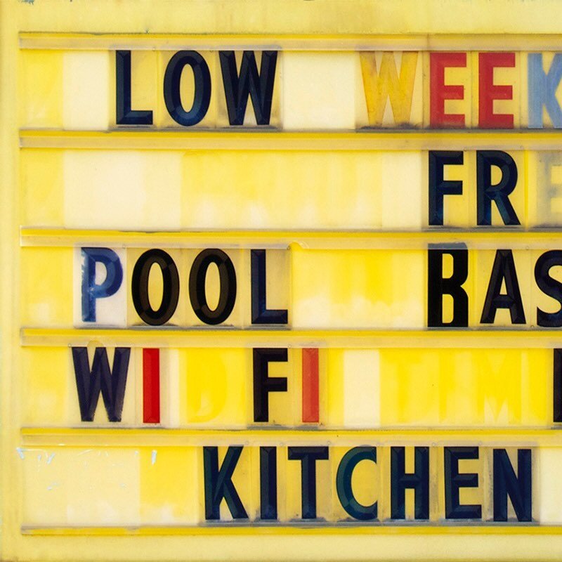 Low Weekly Rates
.
Limited Edition Prints Available
.
#photosfromtheroad
.
#signsunited #signgeeks #midcentury #abmlifeiscolorful #abmlifeiscolorful #neon #midcenturymodern #signlanguage #printsavailable #thephotomotel #colortv#motelregister #ipulled