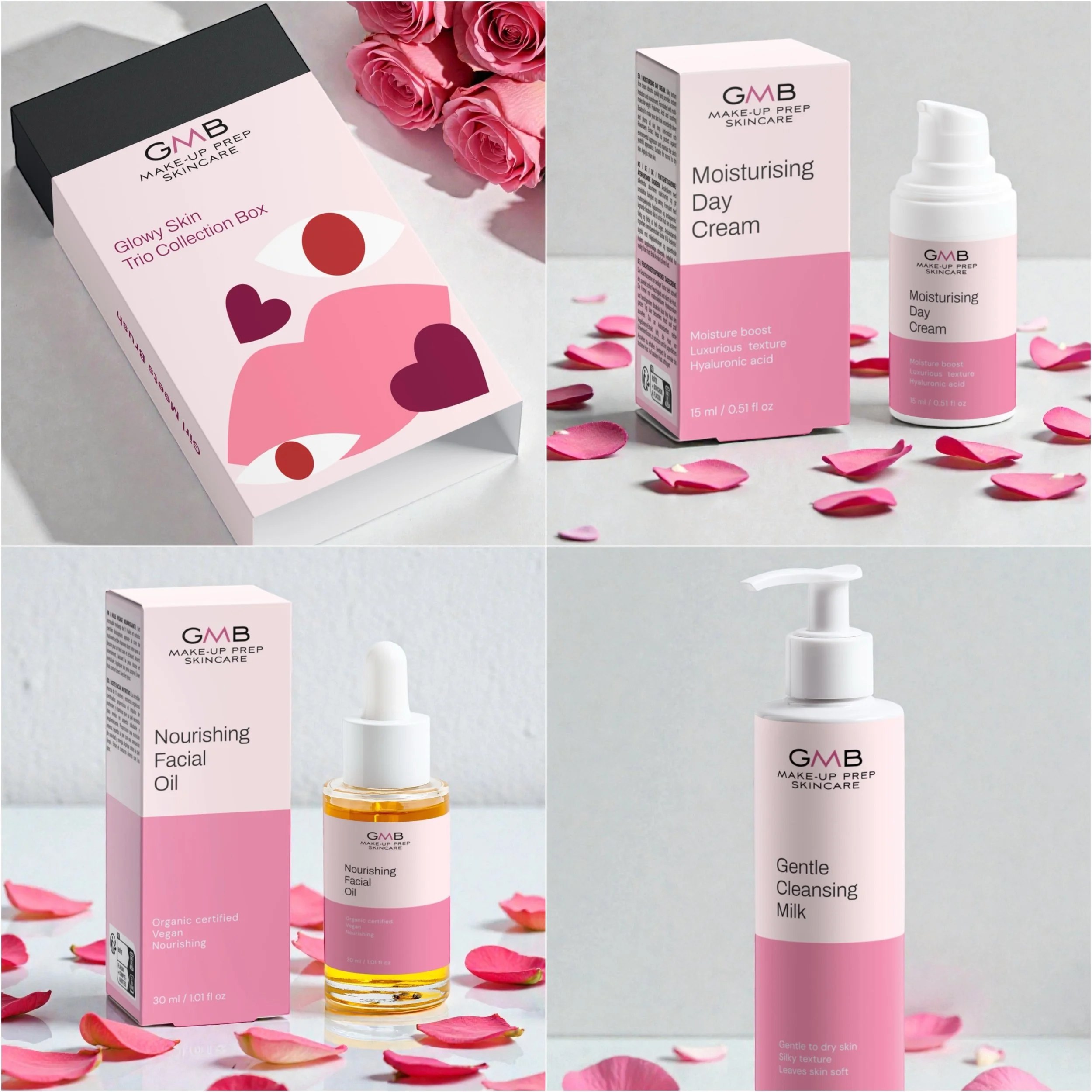 [Limited Edition] The Glowy Skin Trio - GMB Make-Up Prep Skincare