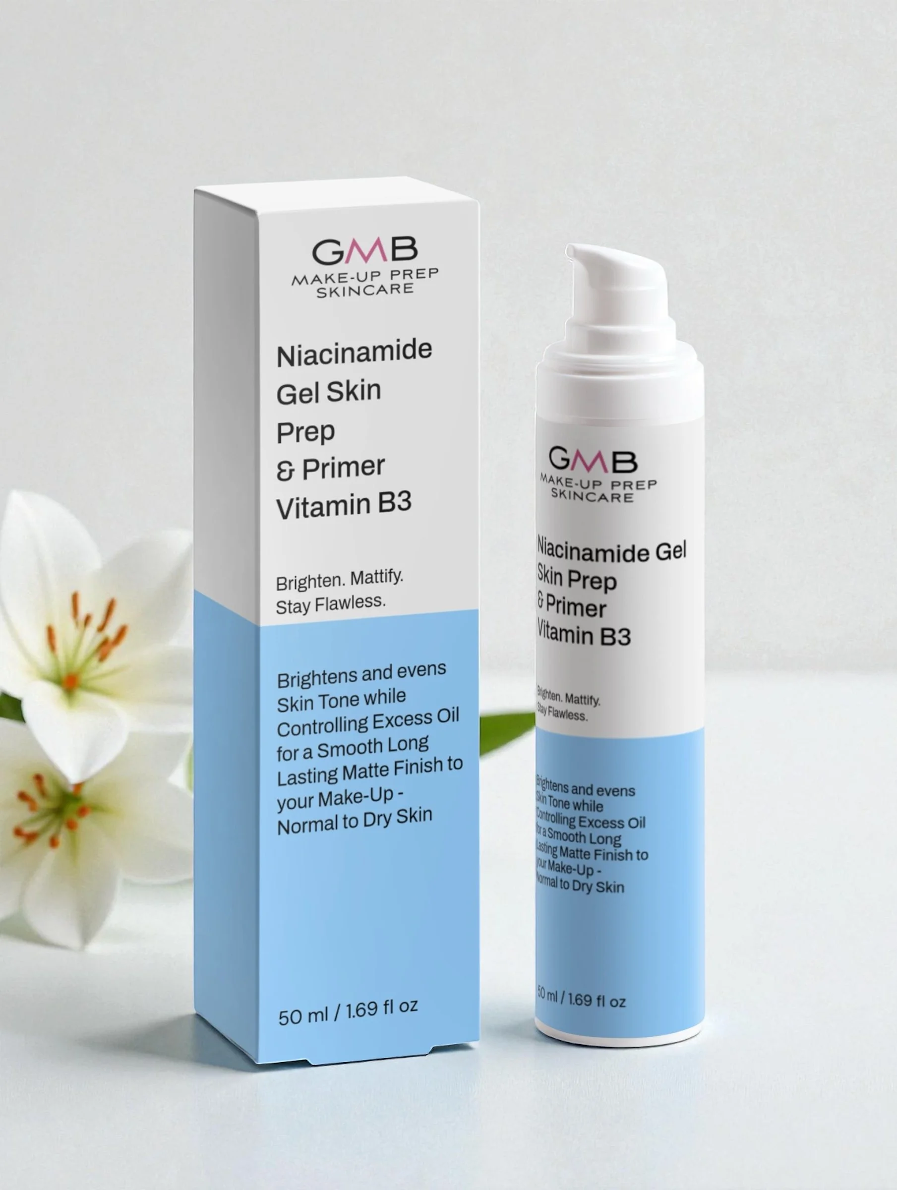 [BRAND NEW] Niacinamide Gel Skin Prep & Primer With Vitamin B3 - GMB Make-Up Prep Skincare