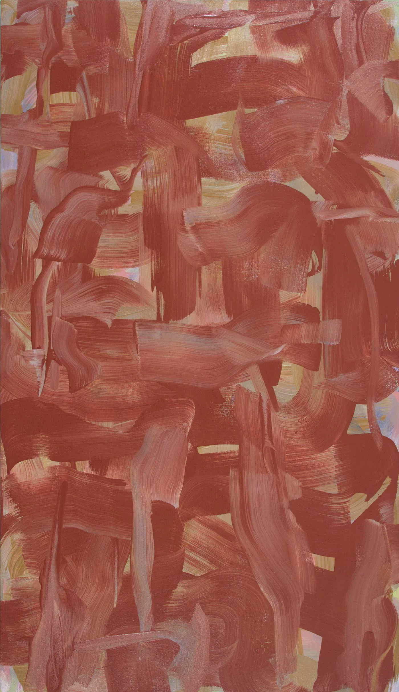Build Up 1 , 2013 oil on canvas 46 x 26 in.