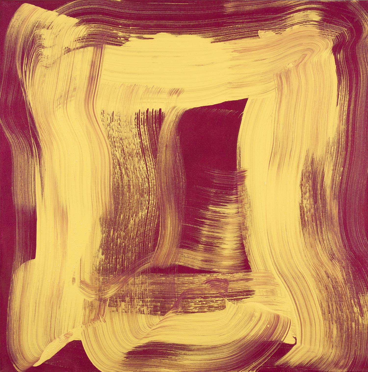 Yellow Sheen , 2014 oil on canvas 30 x 30 in.