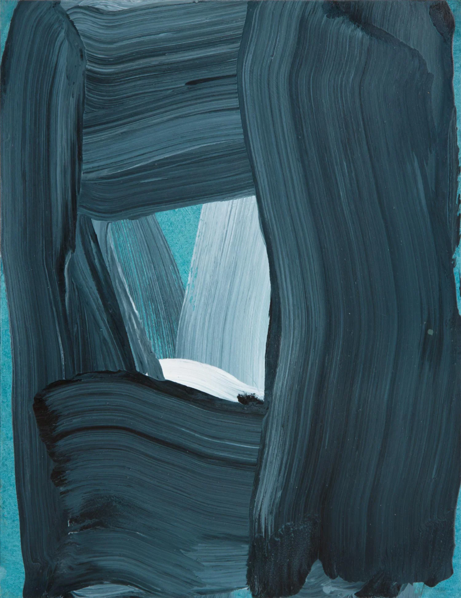 Payne‘s Frame Swash , 2014 oil on gessoed paper 11.5 x 8.75 in.