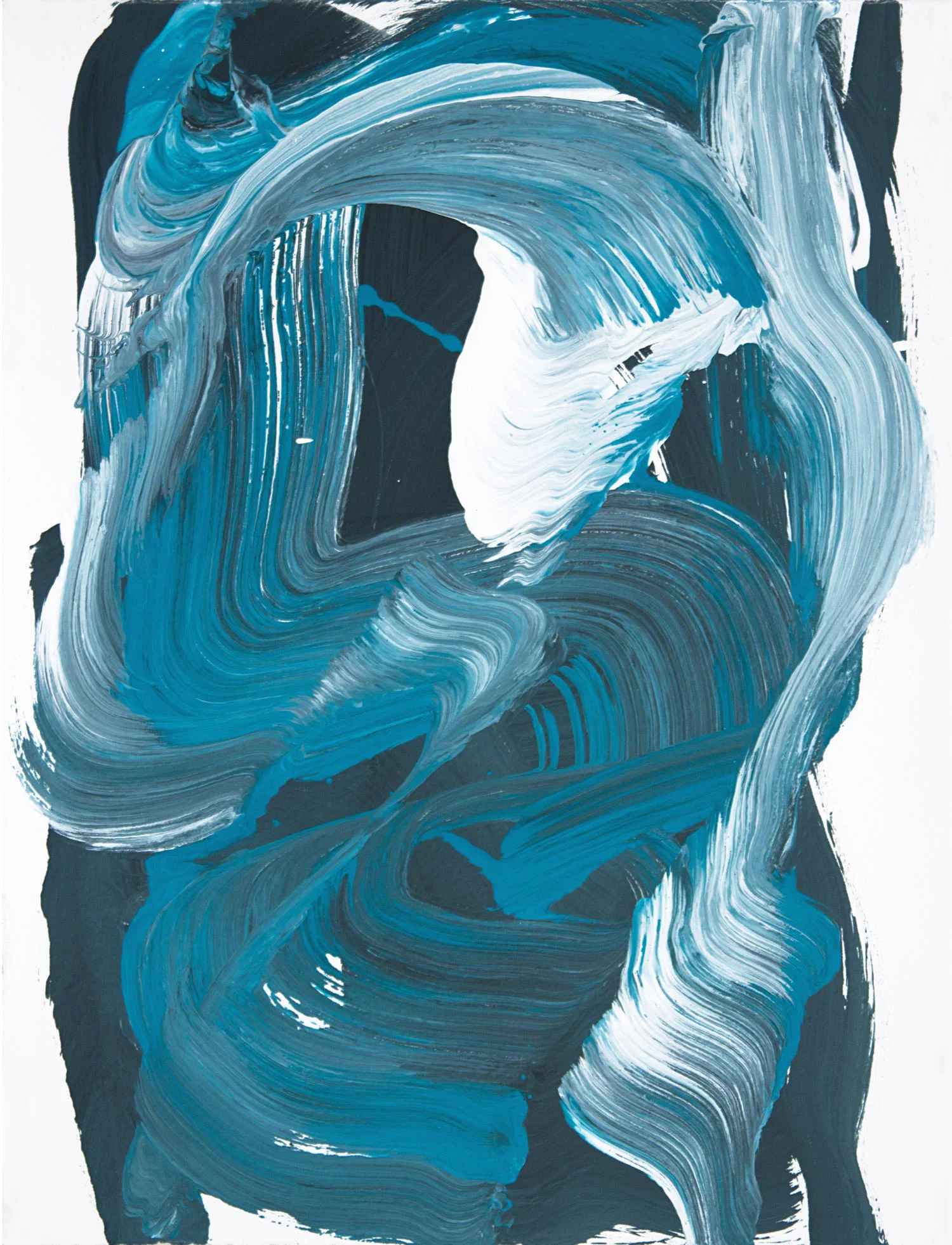 Payne‘s Swash , 2014 oil on gessoed paper 11.5 x 8.75 in.