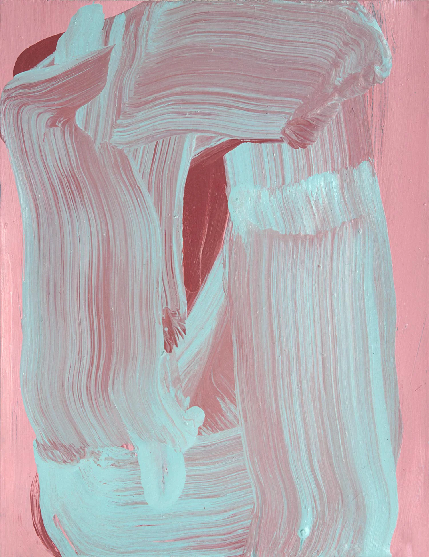 Powder Swash , 2014 oil on gessoed paper 11.25 x 8.75 in.