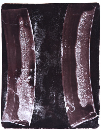 Anne Russinof, Arcs 89 , monoprint, 2016, 11 x 8.5 in.