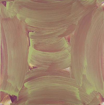 Anne Russinof, Quatrefoil , oil on canvas, 2016, 30 x 30 in.