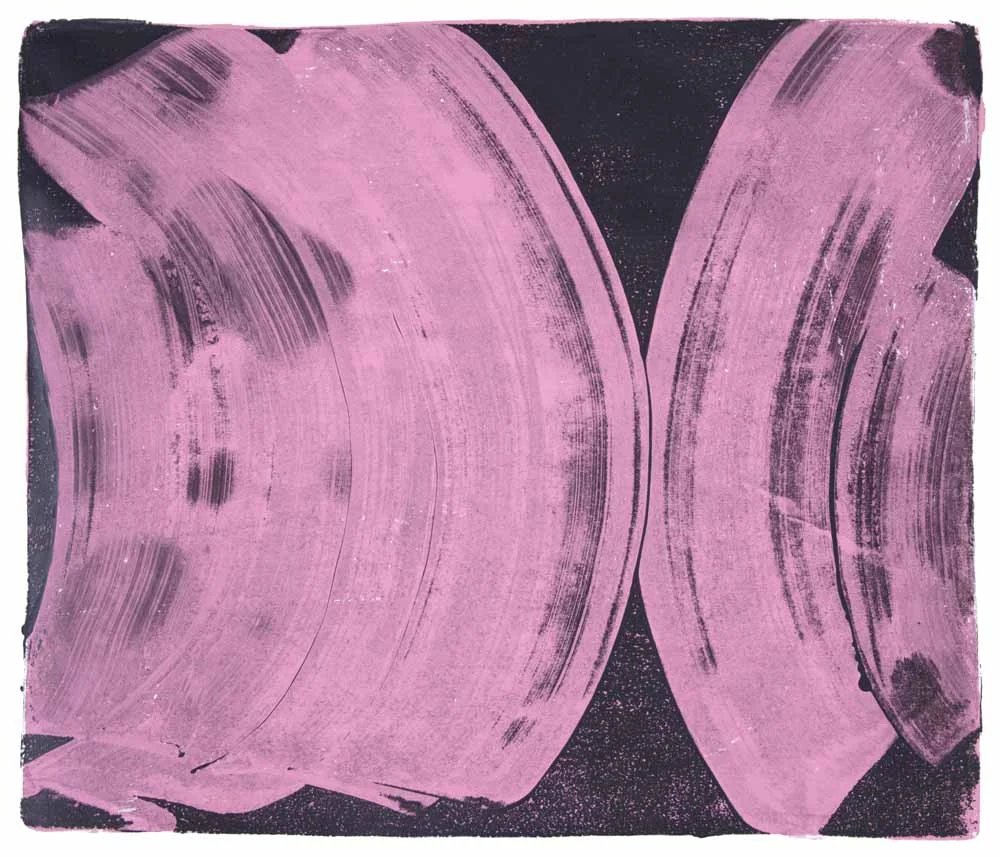 Ribs 14, 2017 Monotype Image 12 x 14 in. Sheet 16 x 18 in. Available at Zeuxis: https://zeuxis-art.com/en/paintings/2817-ribs-14.html