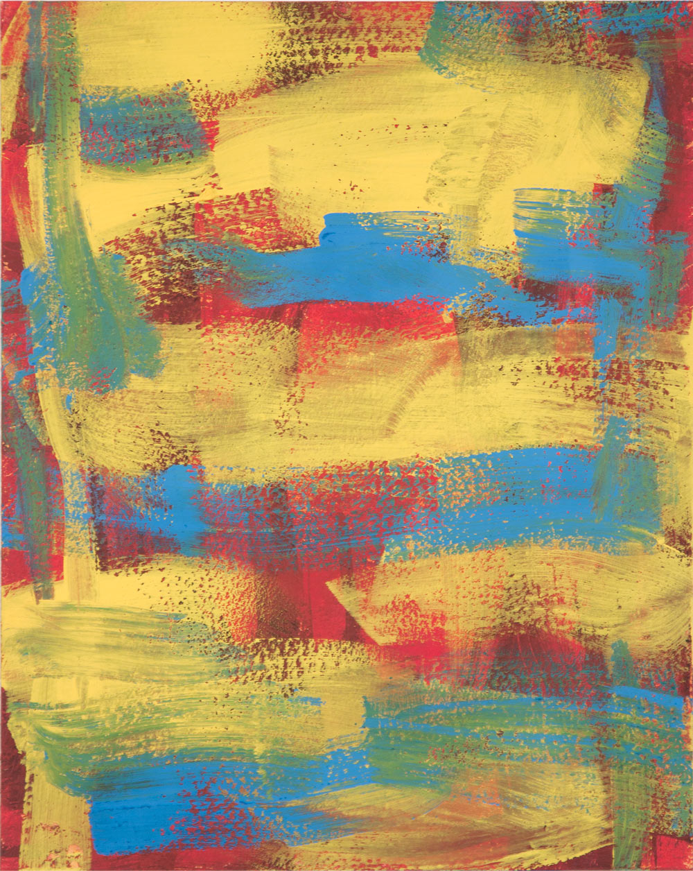 Crosshatch 3 , 2012 casein on Arches 10 x 8 in.