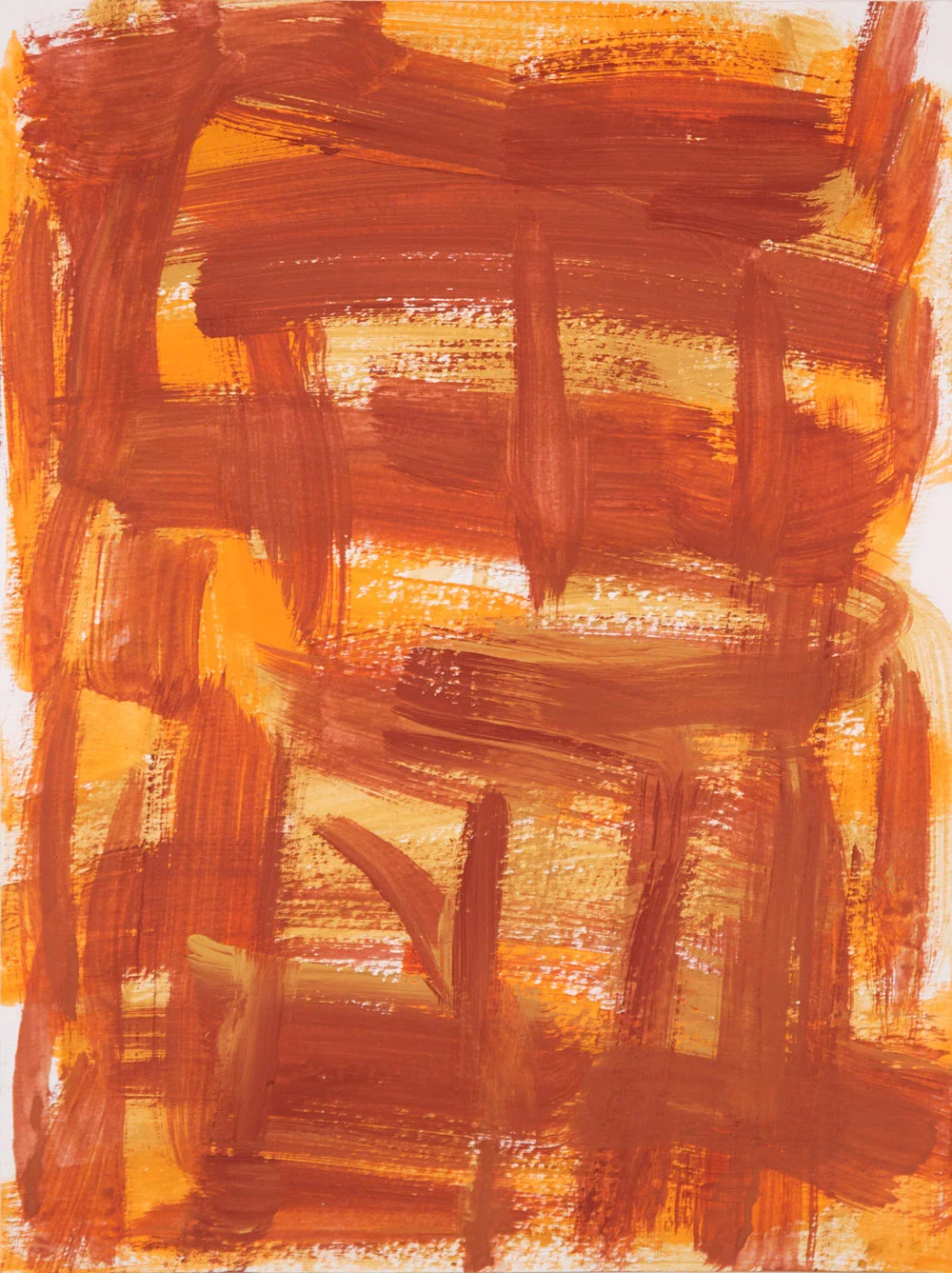 Crosshatch 19 , 2012 casein on Arches 12 x 9 in.