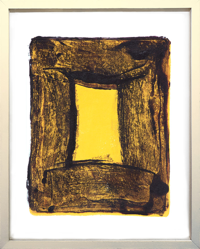 Anne Russinof, Window 3 , monotype, 2016, 11 x 8.5 in. (image)