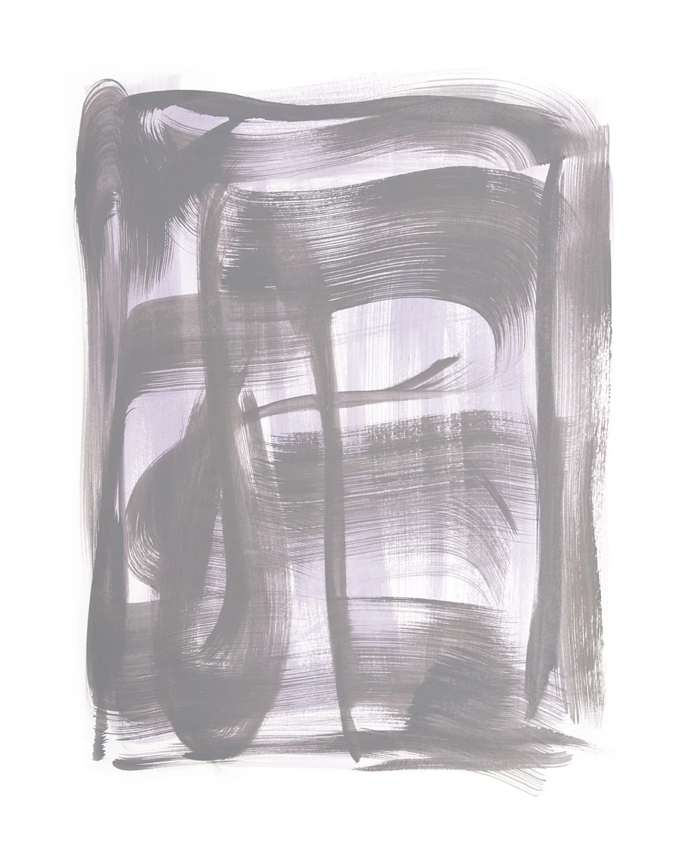 Winter Weave 7 , 2018 Acrylic 17 x 14 in. sheet 14 x 11 in. image Available at Zeuxis: https://zeuxis-art.com/en/paintings/2806-winter-weave-7.html