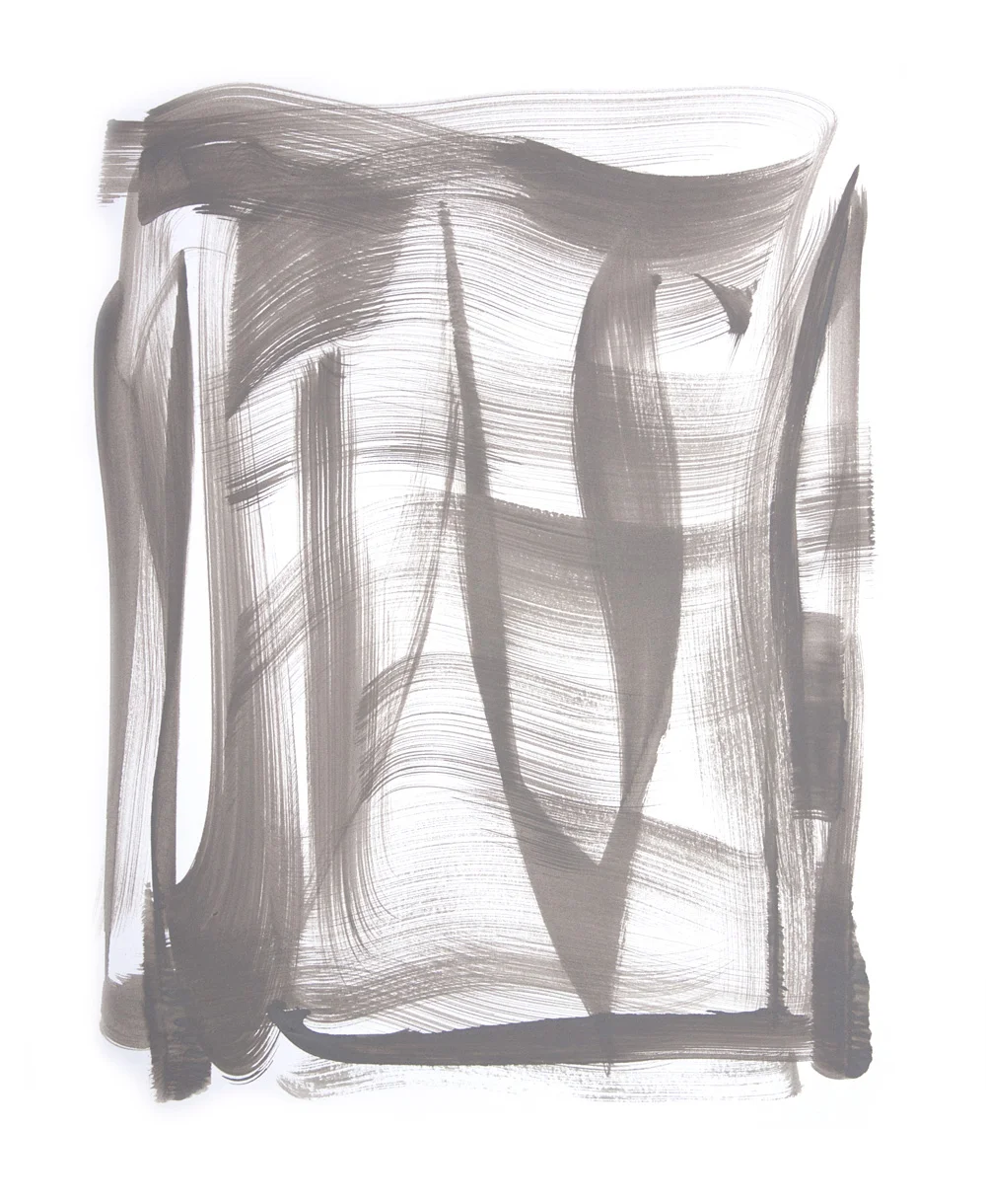 Winter Weave 9 , 2018 Acrylic 17 x 14 in. sheet 14 x 11 in. image