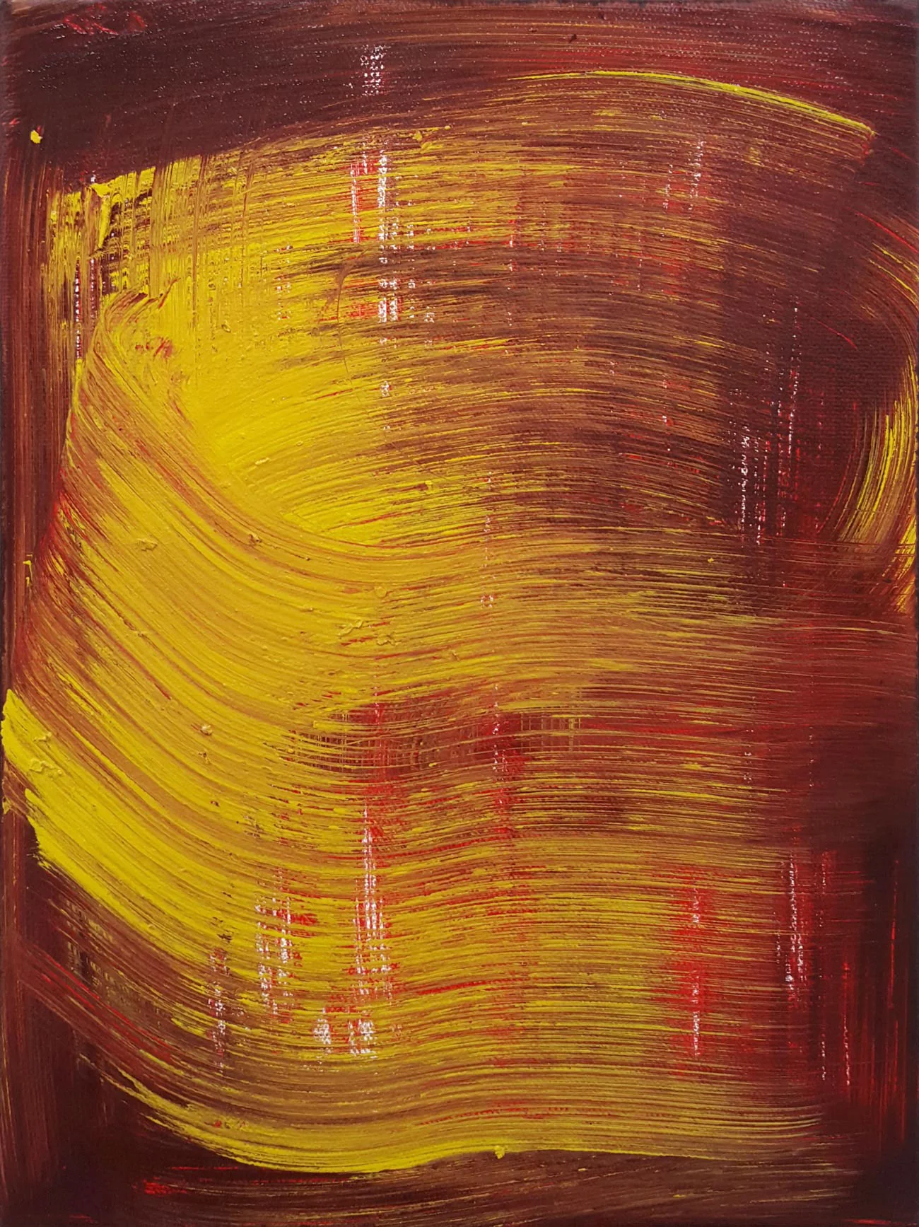 Autumn Swipe , 2015 oil on canvas 12 x 9 in.