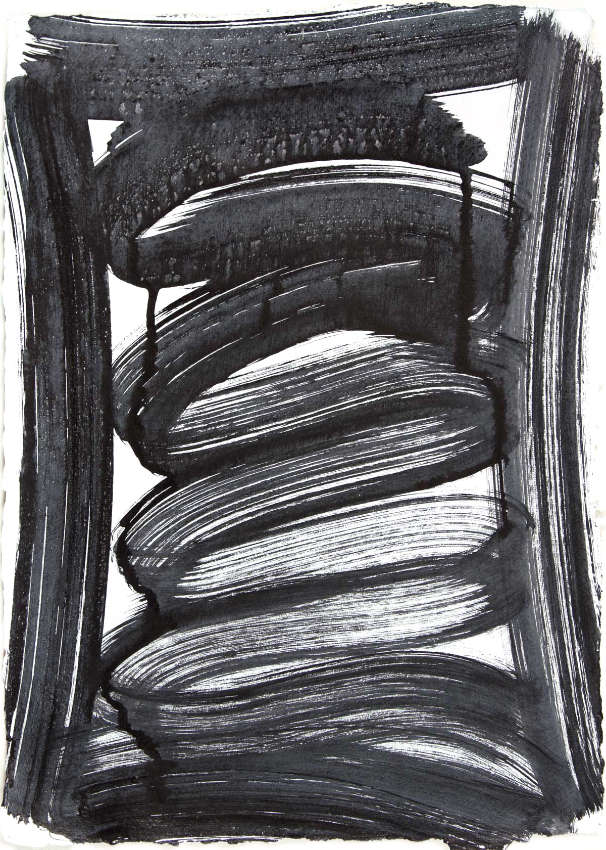   Vault 4 , 2015 Sumi ink on paper 16.5 x 11.75 in. 