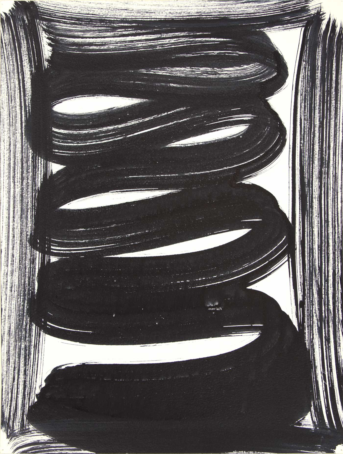   Vault 6 , 2015 Sumi ink on paper 16 x 12 in. 