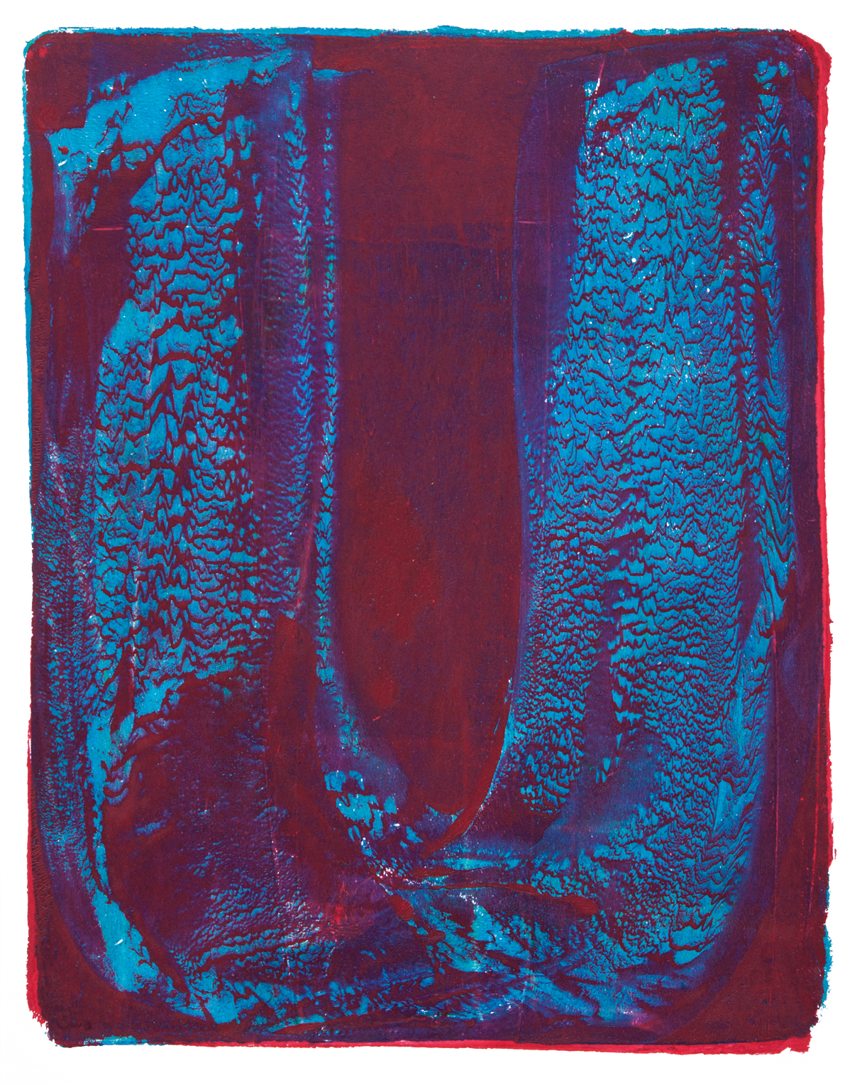   Blue U , 2016 Monotype 11 x 8.5 in. 