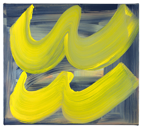 Twofer, 2018, 17 x 19 in., oil on canvas