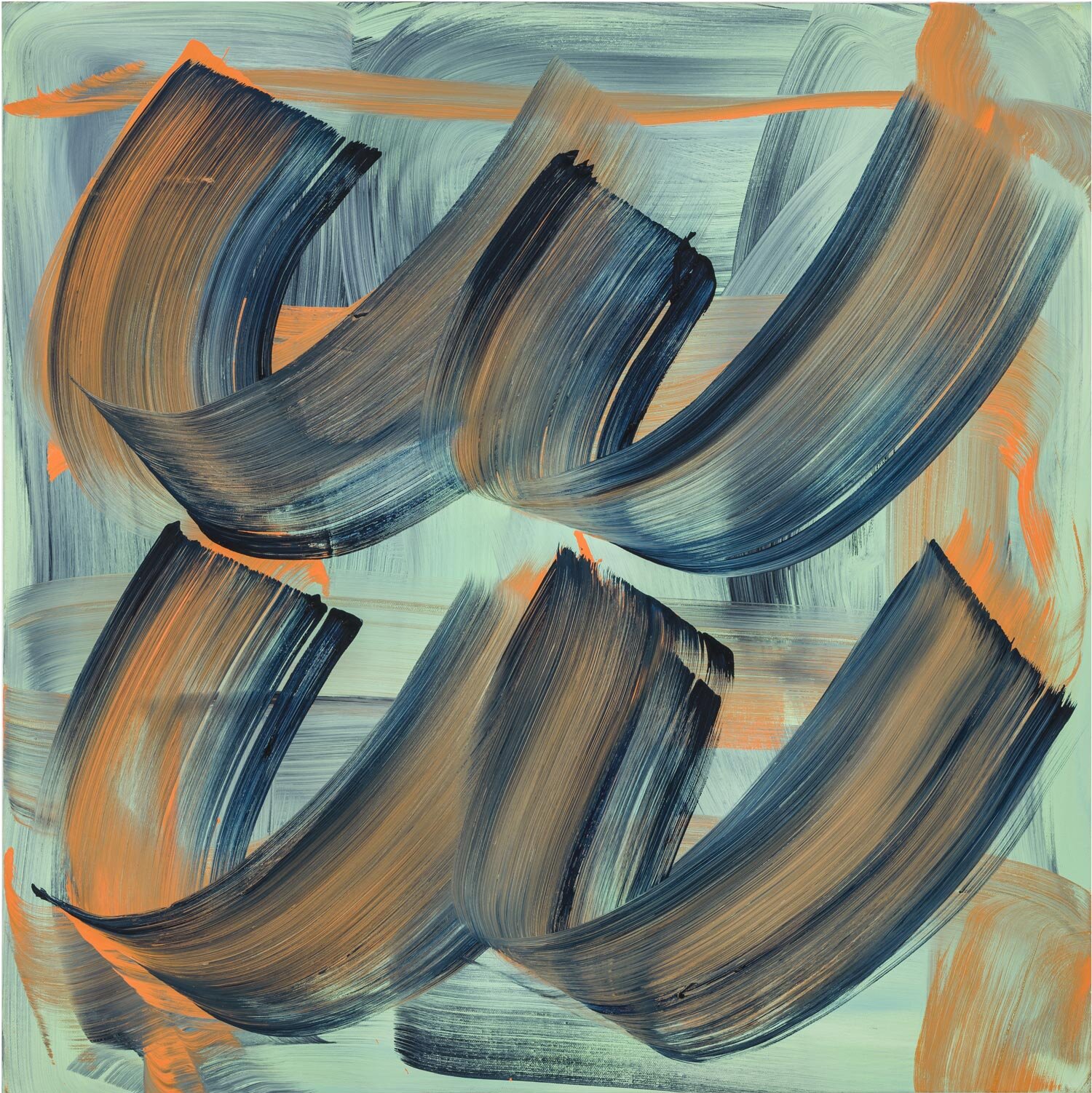  Shorthand, 2021 oil on canvas 30 x 30 in. 