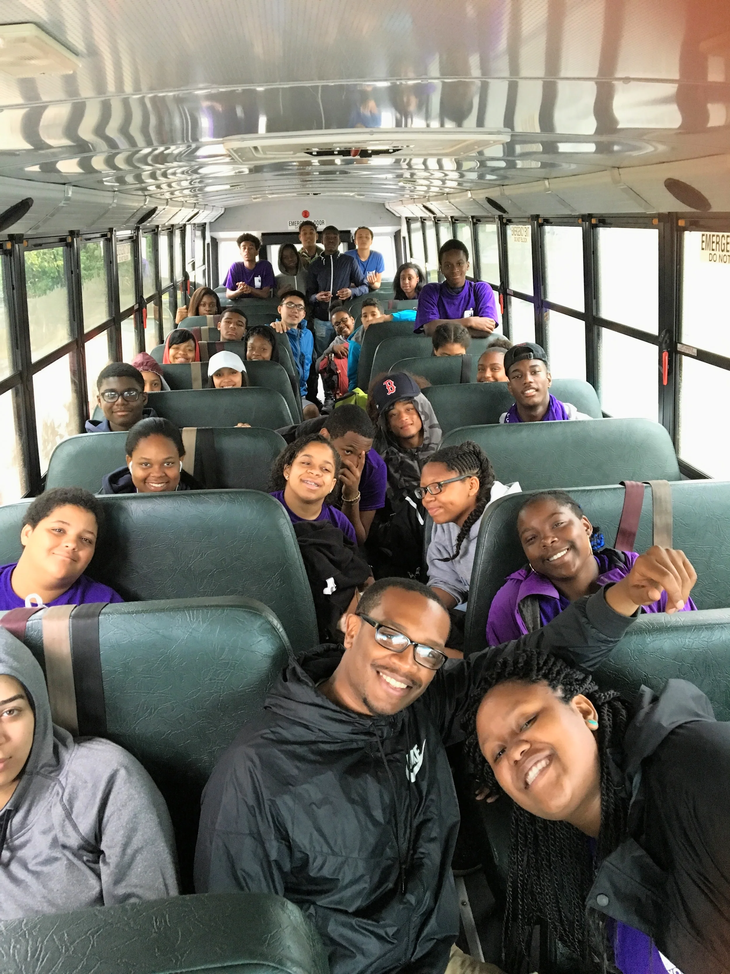 JCITs arriving for their first day at Thompson Island