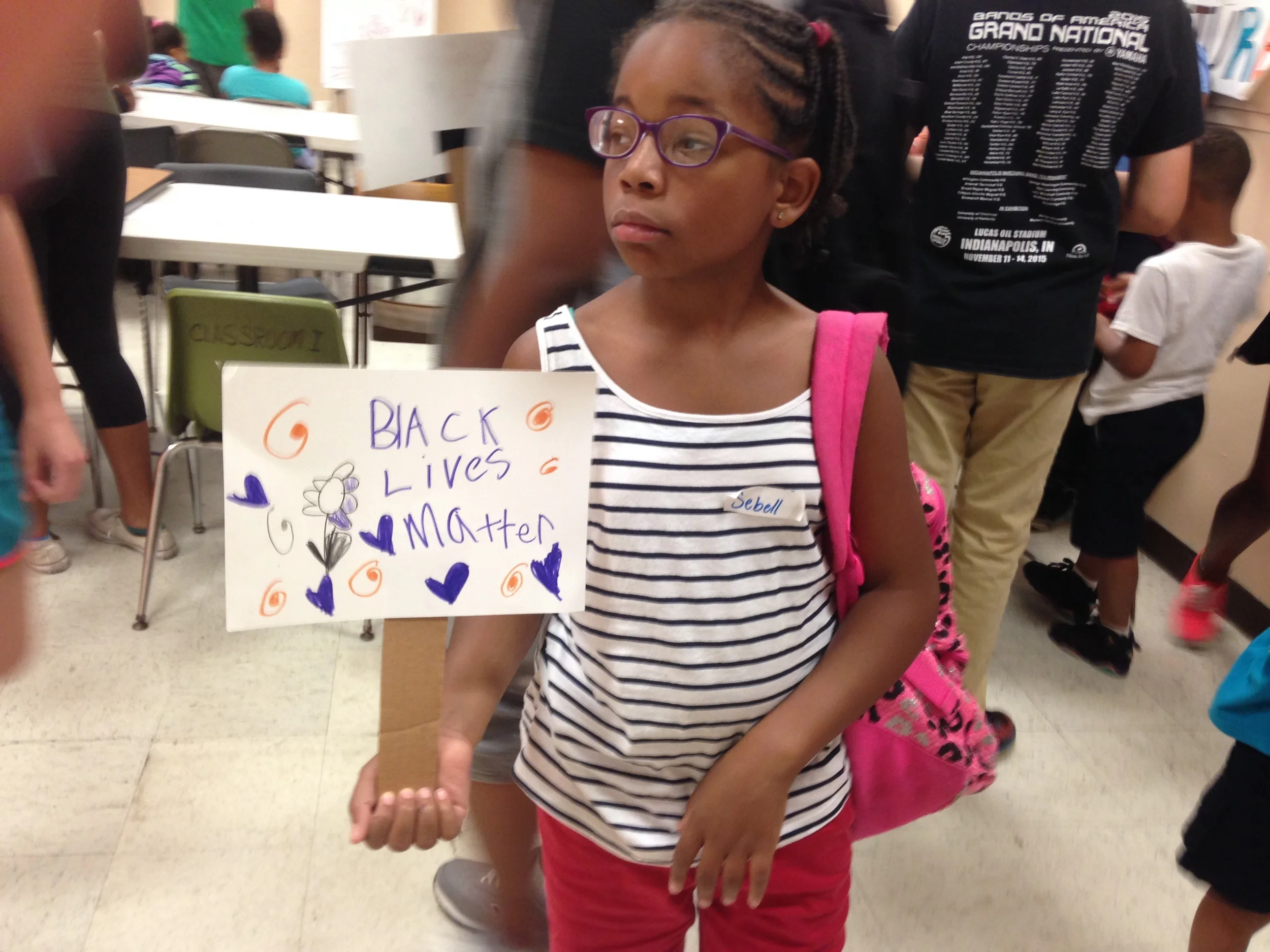 Teaching specialists worked with young people to process this week's events.