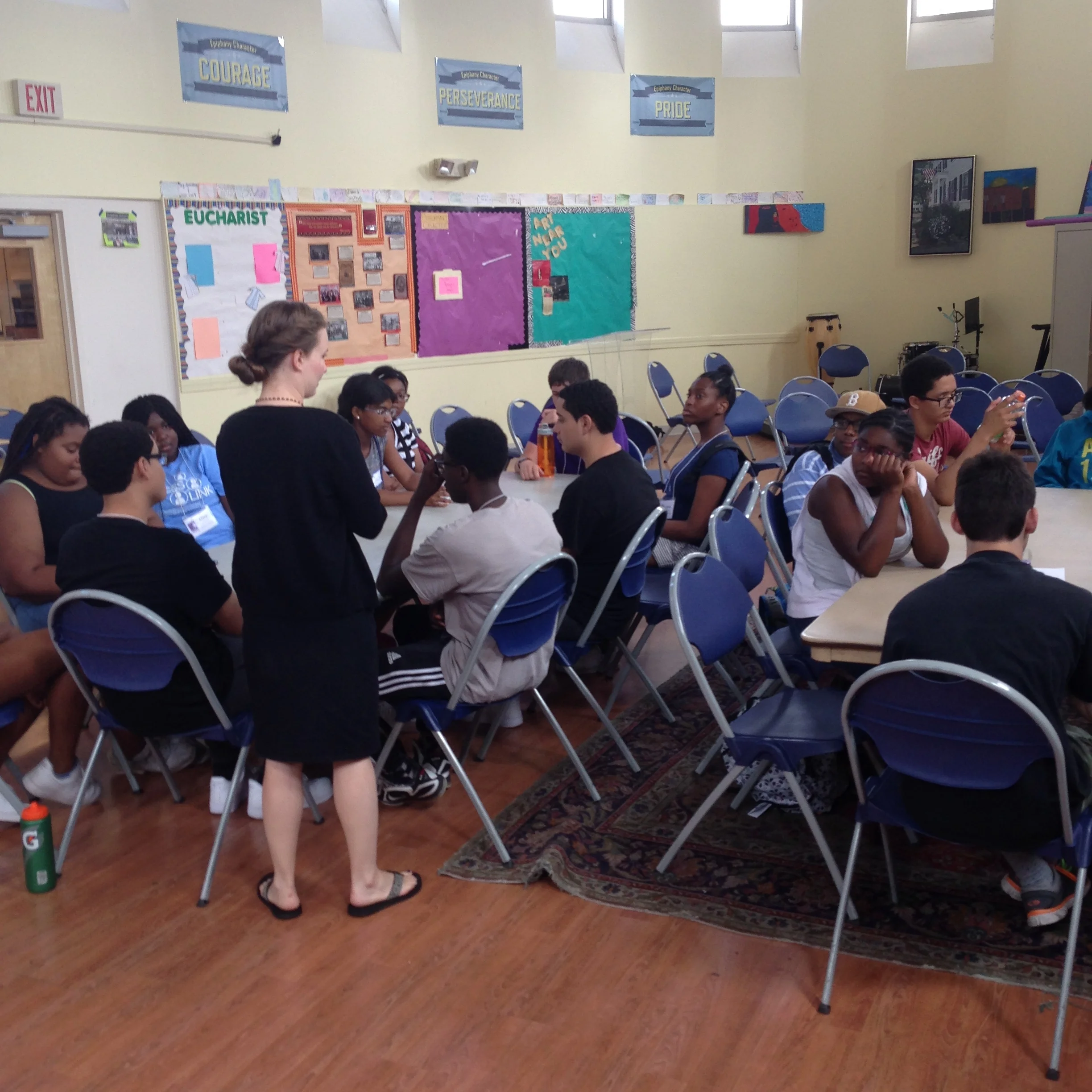 CITs participate in a college prep workshop focusing on planning the future. 