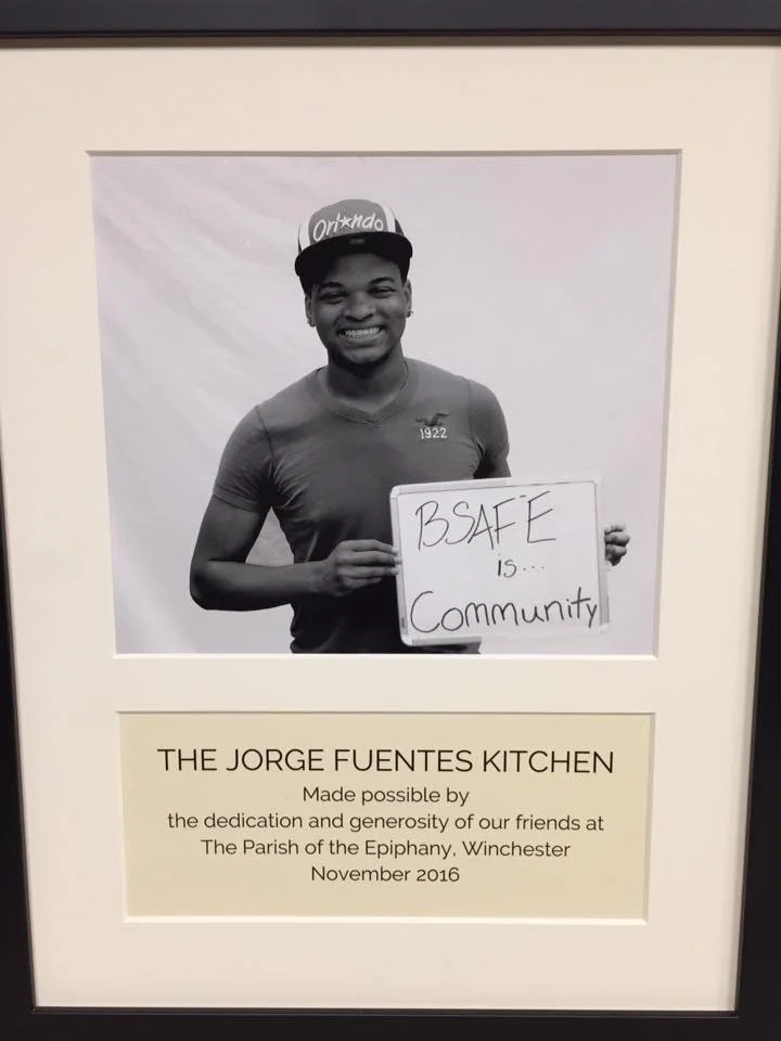 Our new kitchen is dedicated to Jorge Fuentes.