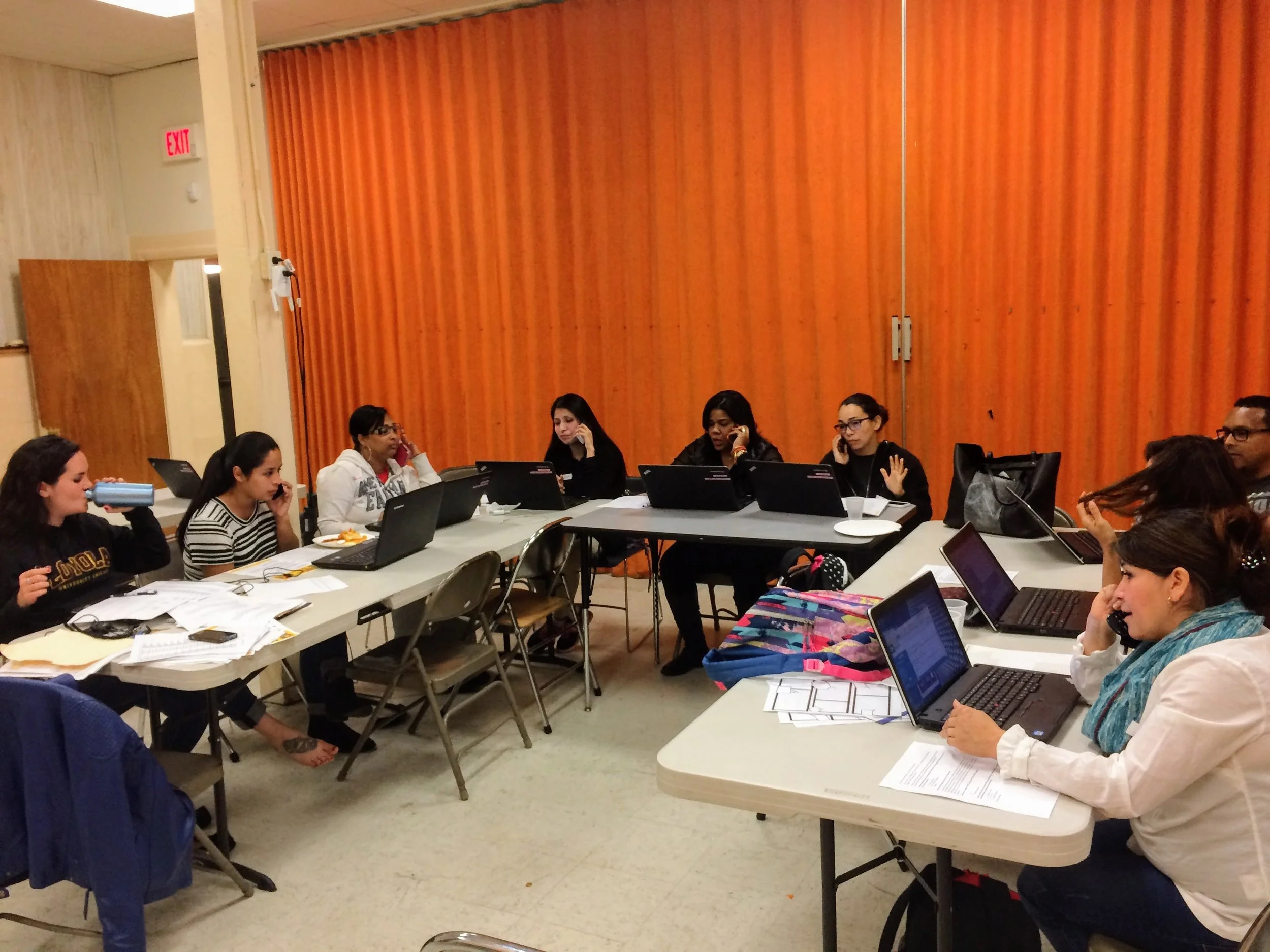 It’s a full house for phone banking!