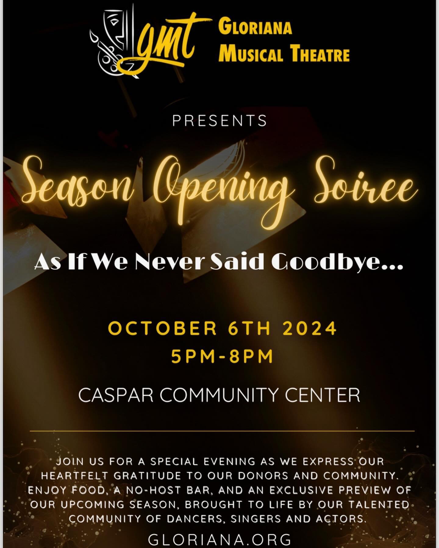 Announcing our first season since Covid! Come join us to celebrate and support!