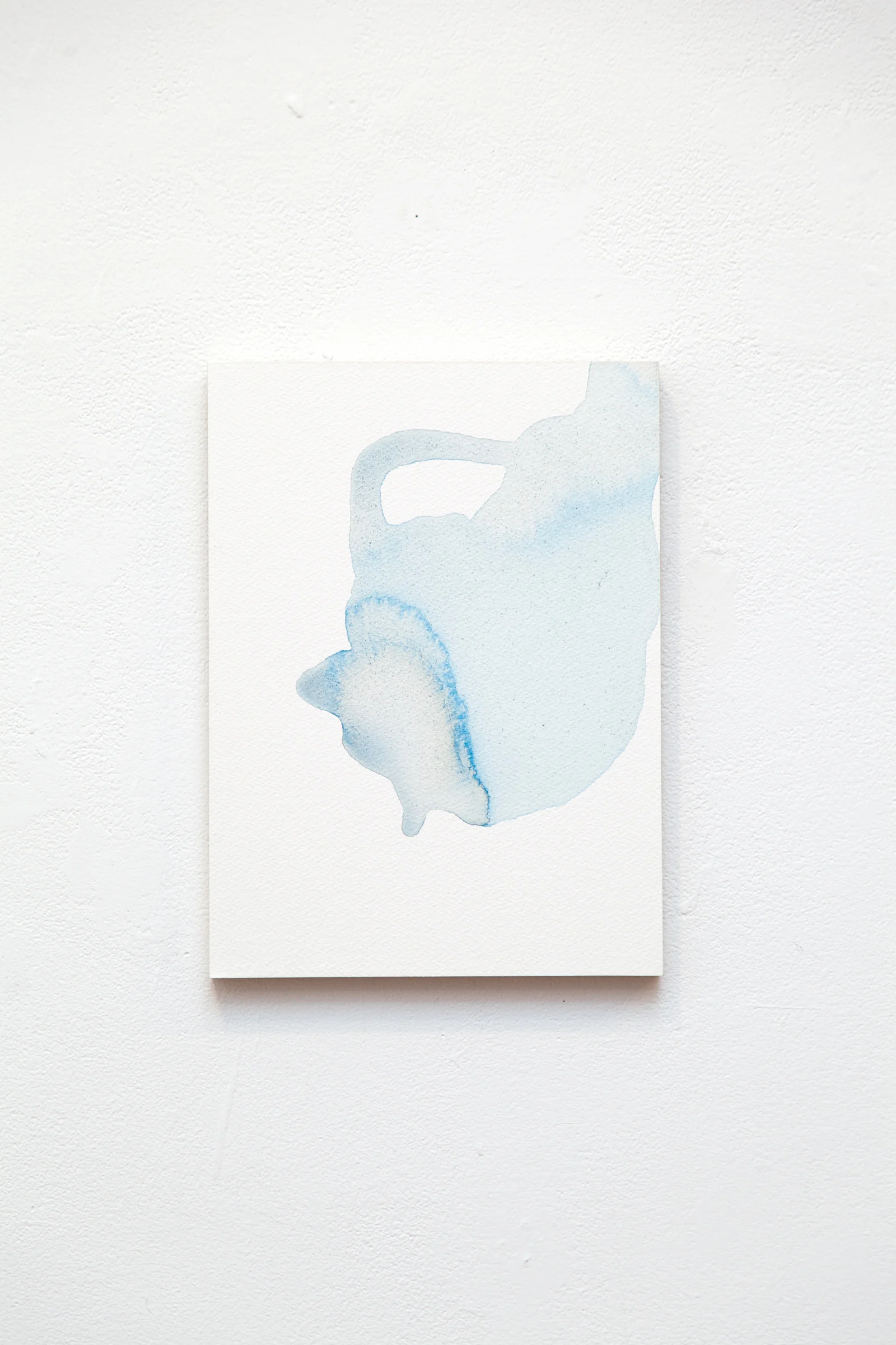 Remainder Pour no. 1 watercolor, ink, and acrylic on paper 12" x 9"