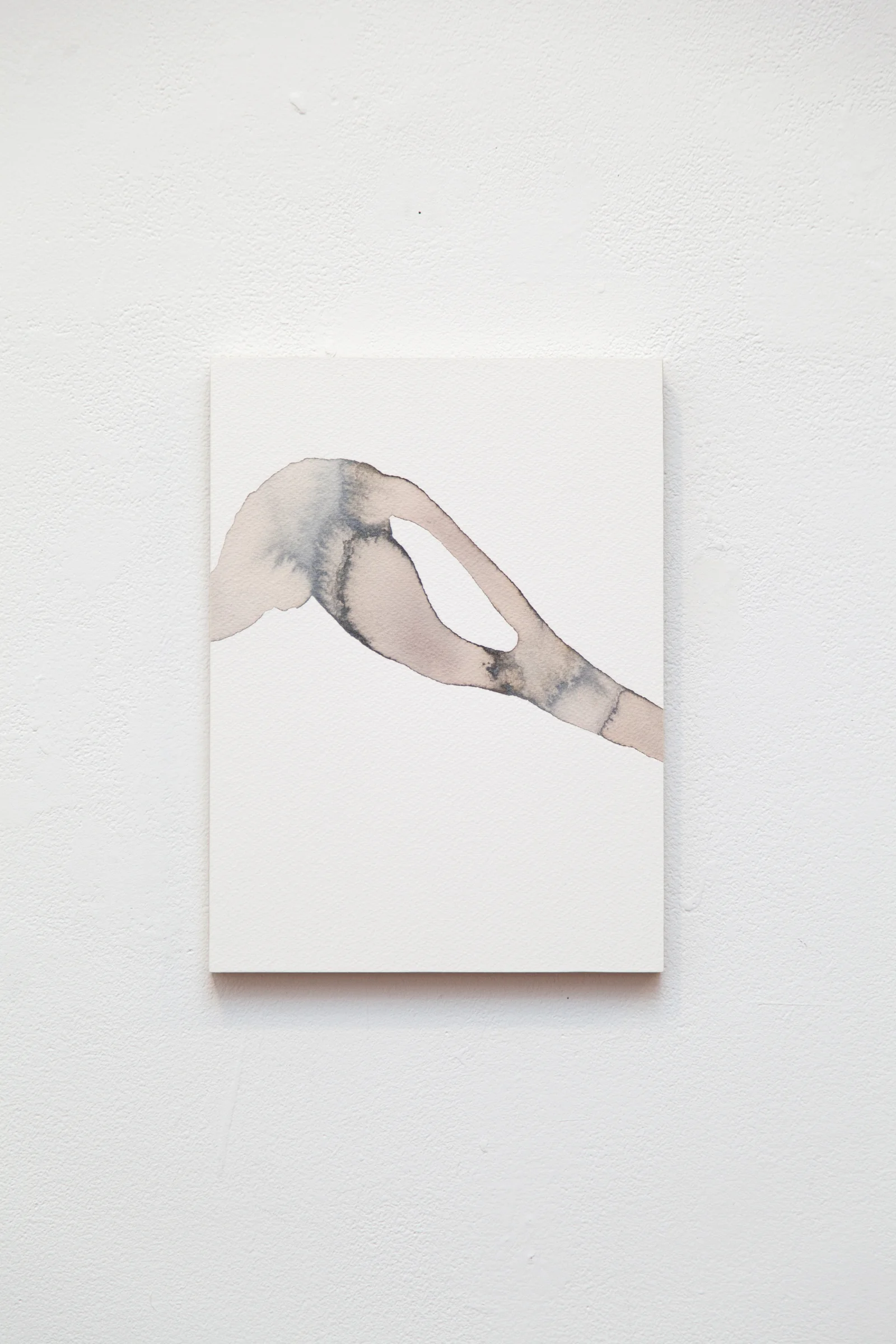 Remainder Pour no. 4 watercolor, ink, and acrylic on paper 12" x 9"